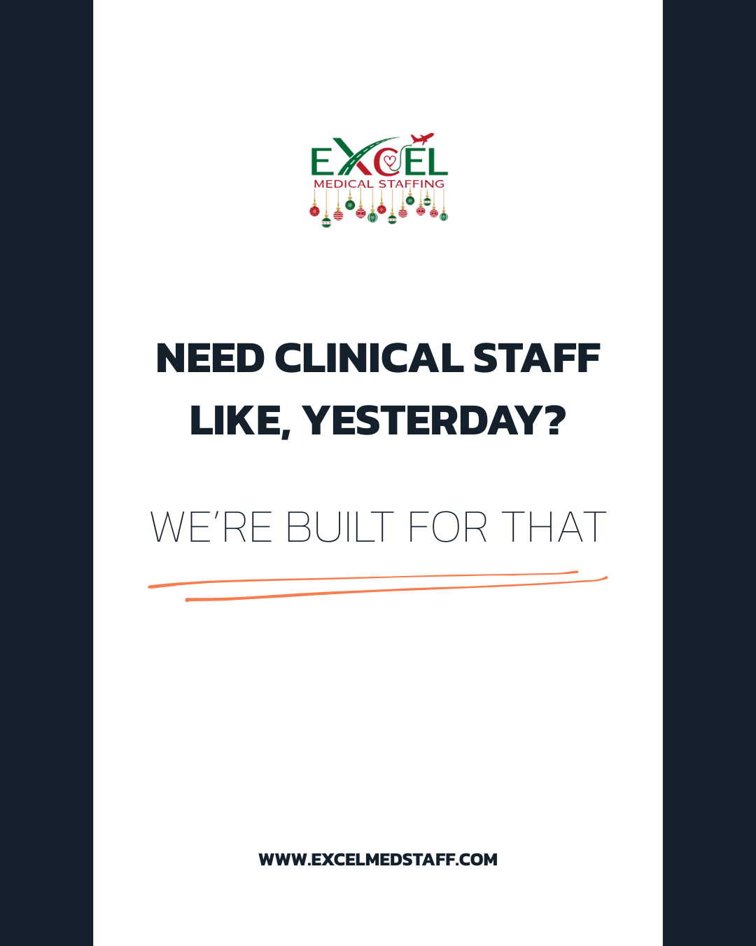 Need Clinical Staff—Like, Yesterday?
Excel delivers fast, reliable placements without sacrificing quality.
Whether it's travel contracts or last-minute needs, we've got your back.
🧡 Let’s get your shifts covered—stress-free.
📩 DM us or head to excelmedicalstaffing.com
#RapidResponse #HealthcareStaffing #ExcelMedicalStaffing #SDVOSB #FlightPlanExcel