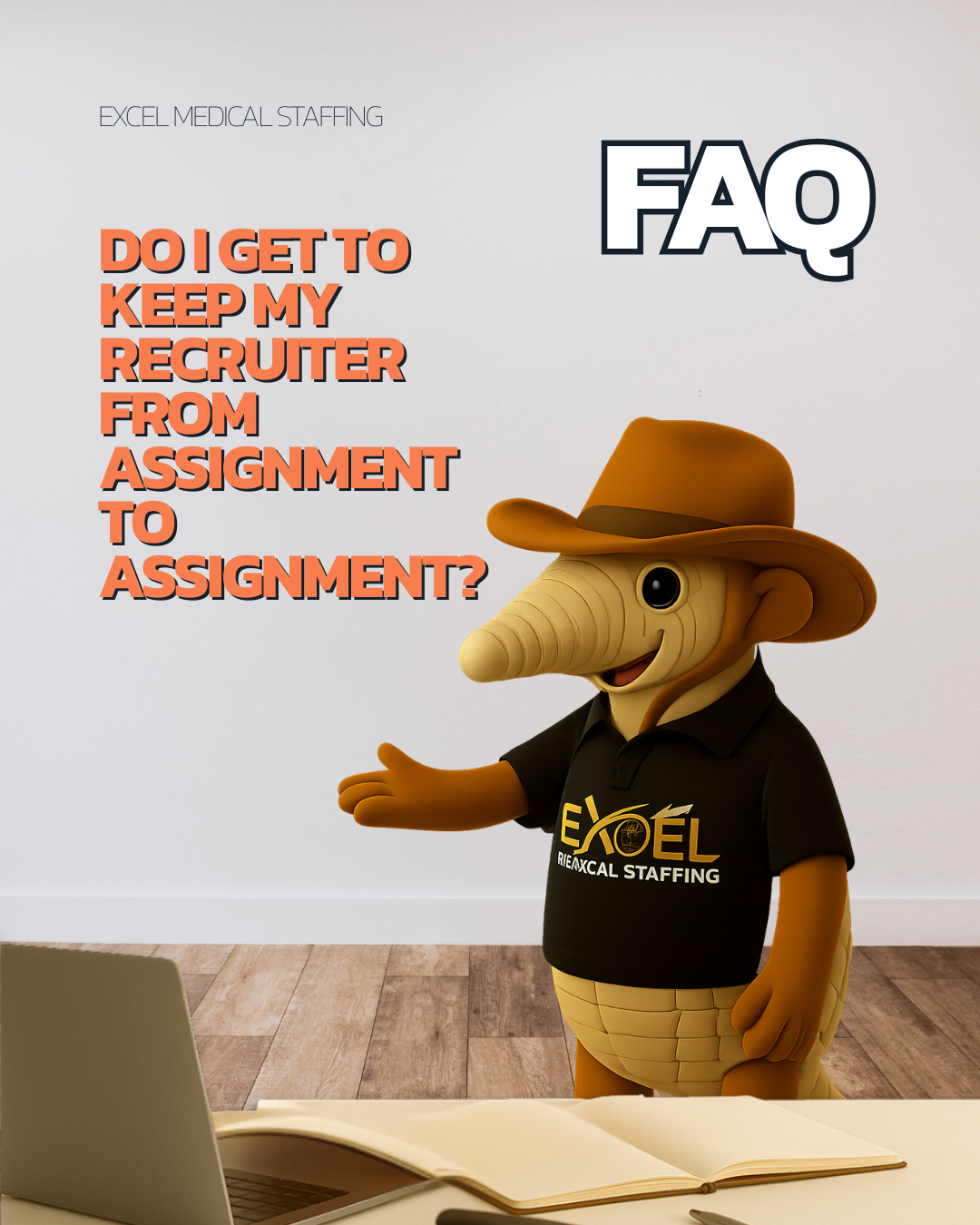FAQ: "Do I get to keep my recruiter from assignment to assignment?"
YES! At Excel Medical Staffing, your recruiter stays with you throughout your career journey, not just one contract.
They already know your preferences, your goals, and what kind of environments you thrive in. Why start over with someone new every time?
Consistency matters. Building a relationship with someone who actually knows you means better placements, faster communication, and genuine support.
Your recruiter. Your partnership. Assignment after assignment.
Have questions about working with Excel? Drop them below or visit the link in bio.
#TravelNurse #HealthcareStaffing #ExcelMedicalStaffing #RecruiterSupport #TravelHealthcare #FAQ #NurseLife #HealthcareJobs