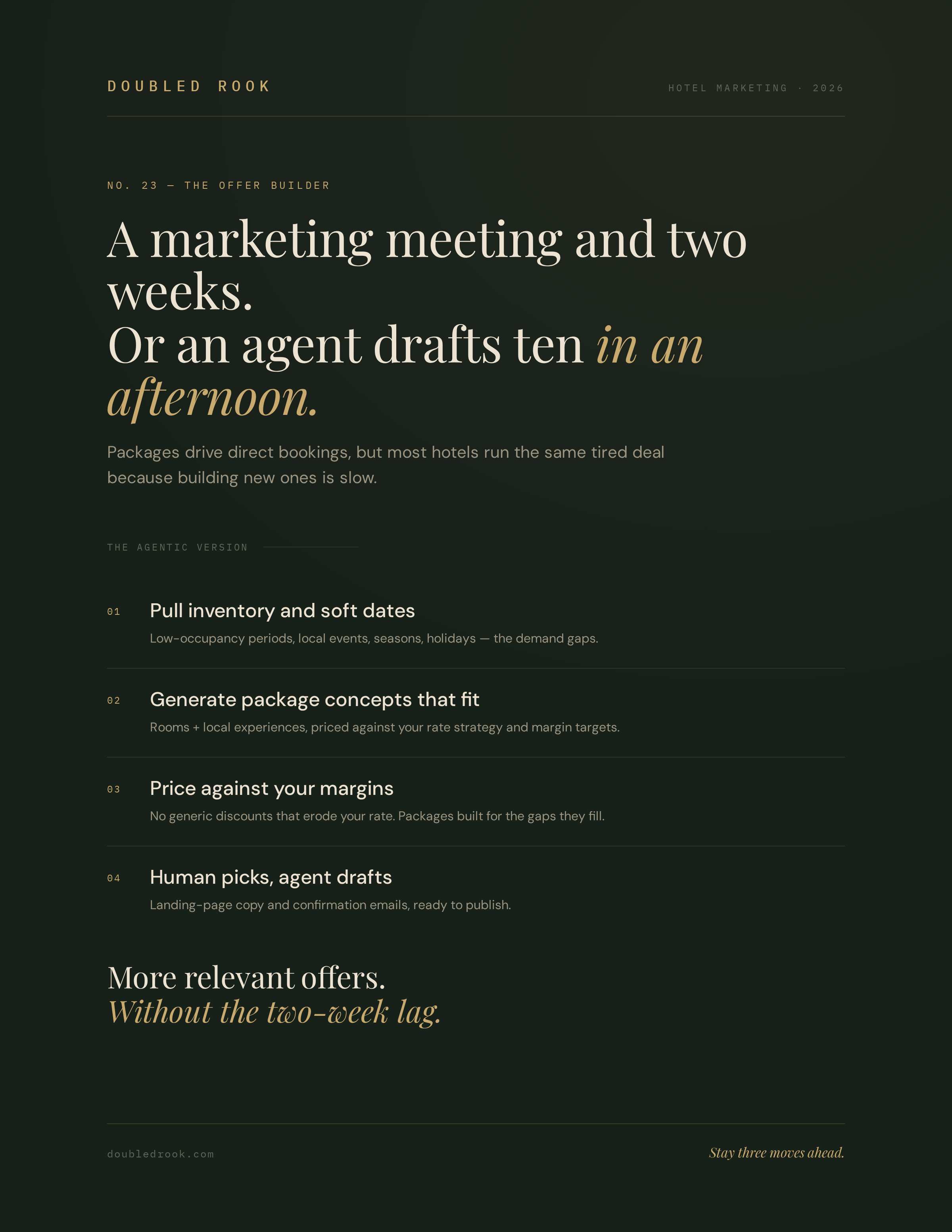 Seasonal package builder agent