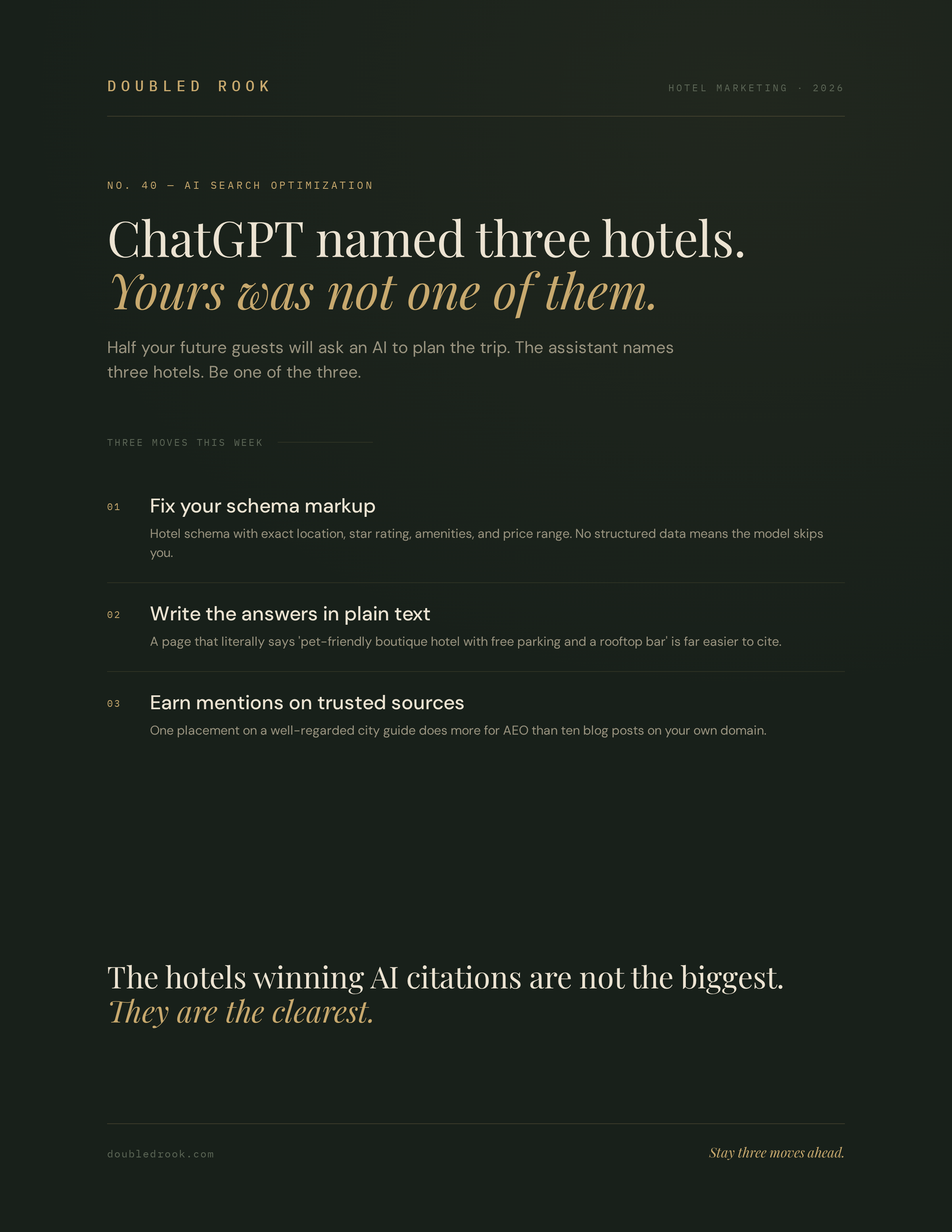 Getting cited by AI assistants (AEO)