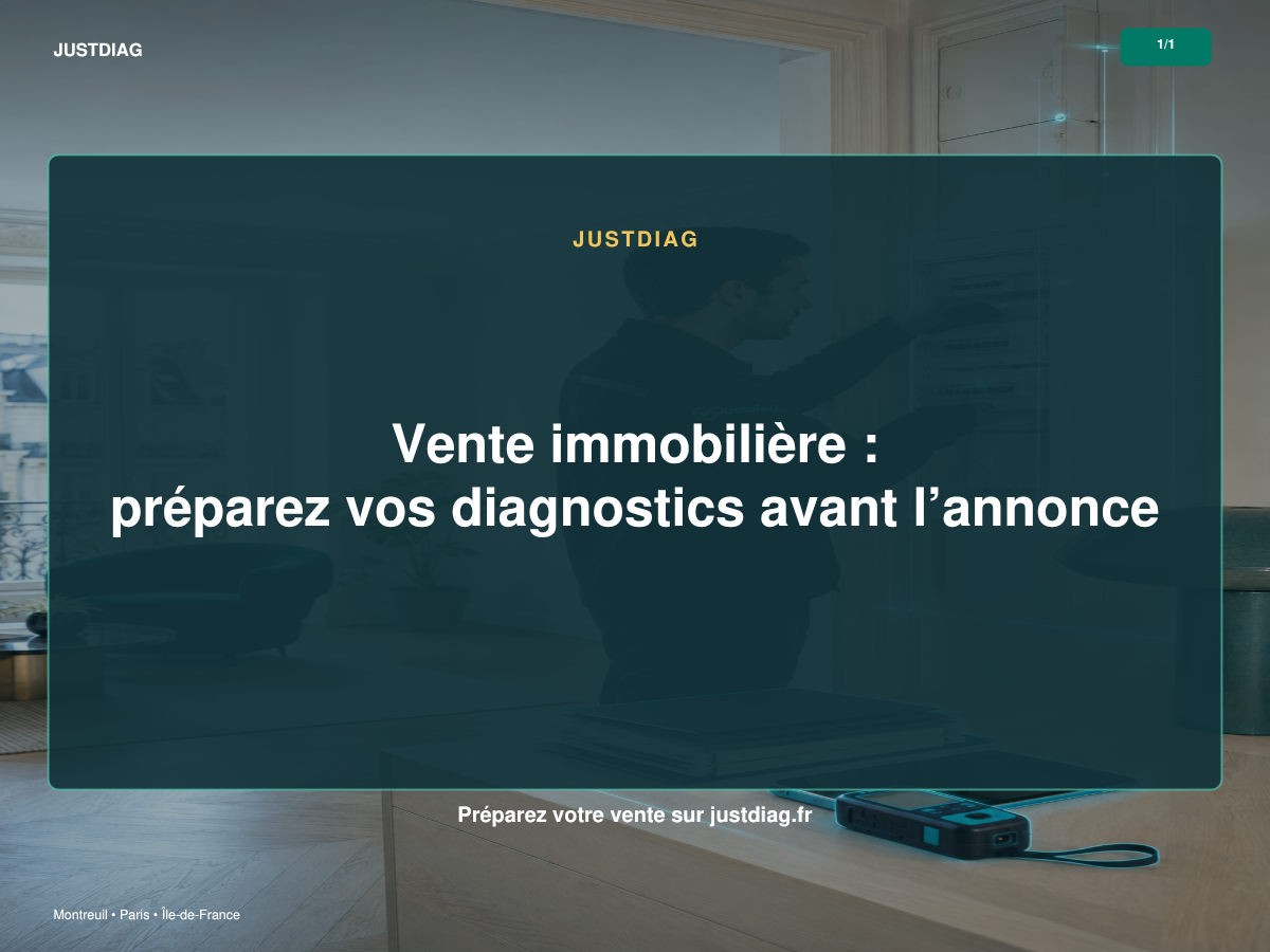 Checklist des diagnostics immobiliers à préparer avant une vente