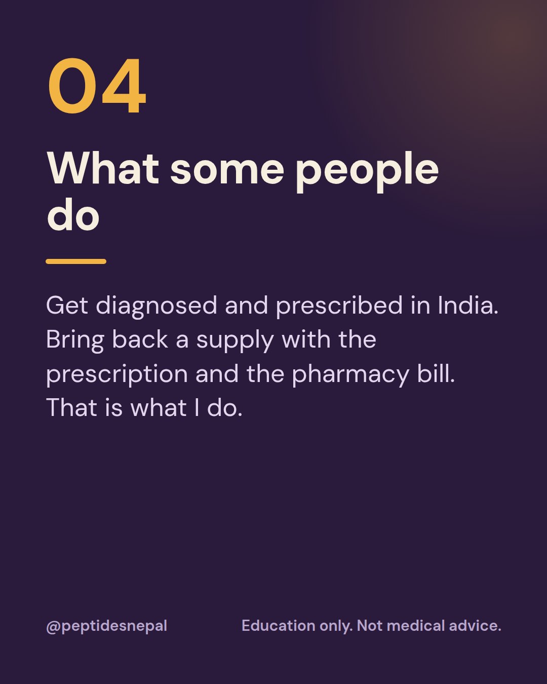 What some people do: get diagnosed and prescribed in India, bring back a supply with the prescription and pharmacy bill.