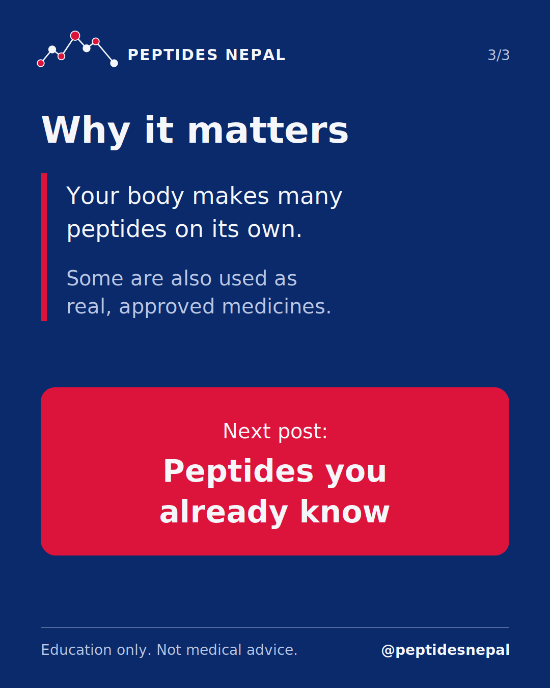 Slide 3 of 3: What are peptides?