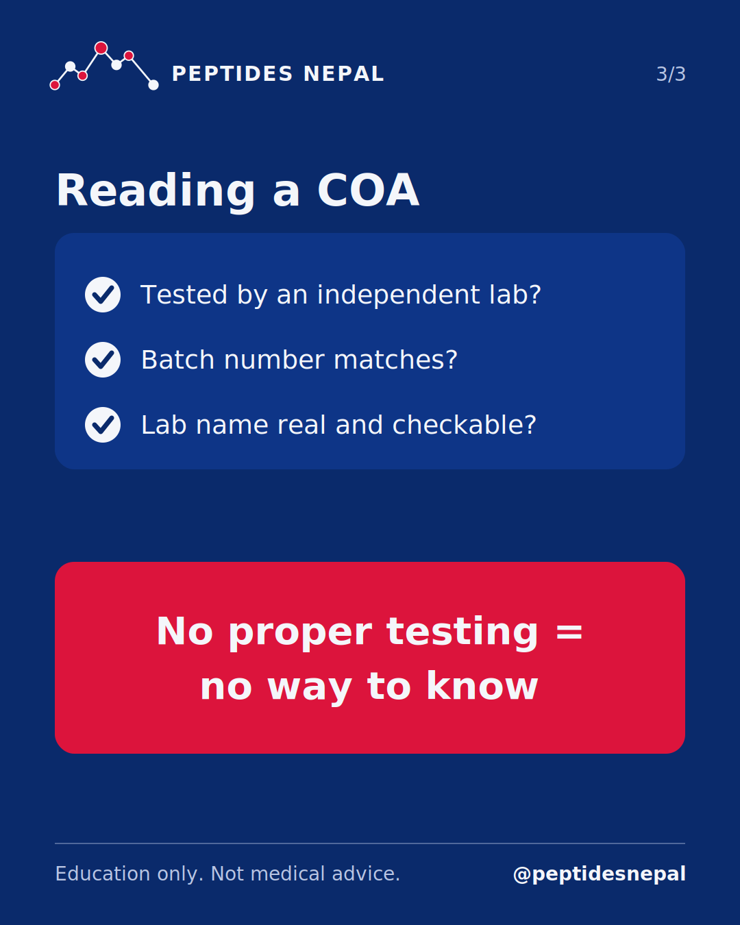 Slide 3 of 3: Why testing matters