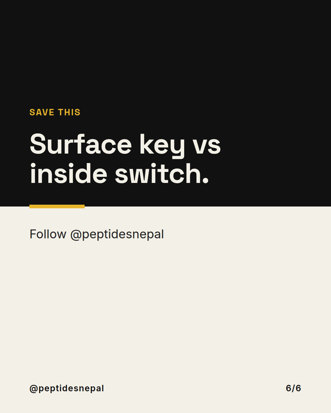 Slide 6 of 6: Peptide vs steroid — how they signal differently