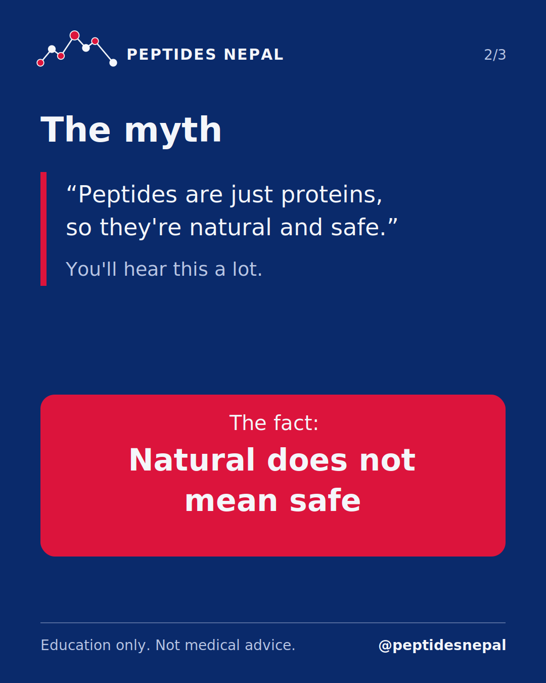Slide 2 of 3: MYTH vs FACT #1