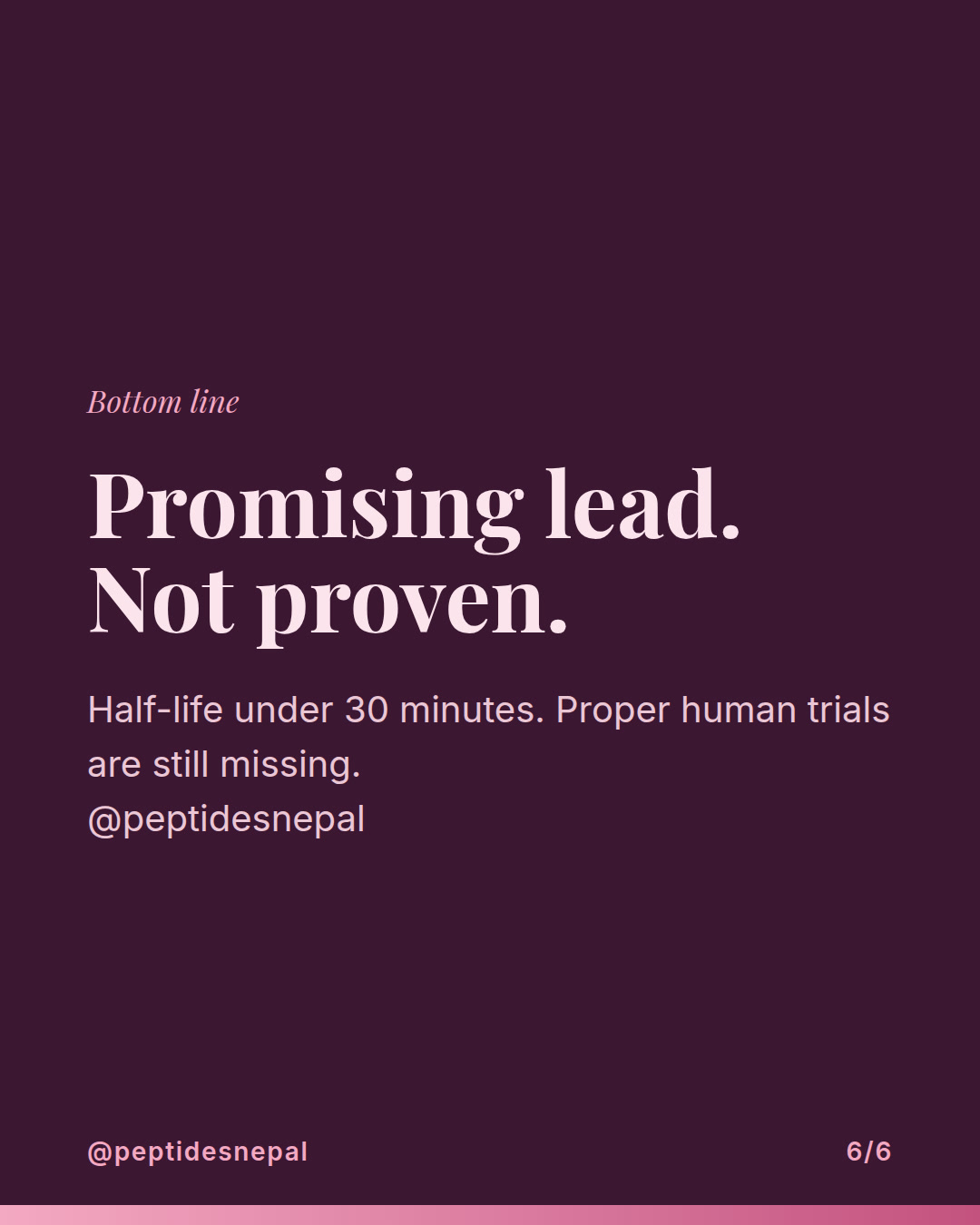 Slide 6 of 6: BPC-157: what the research actually shows