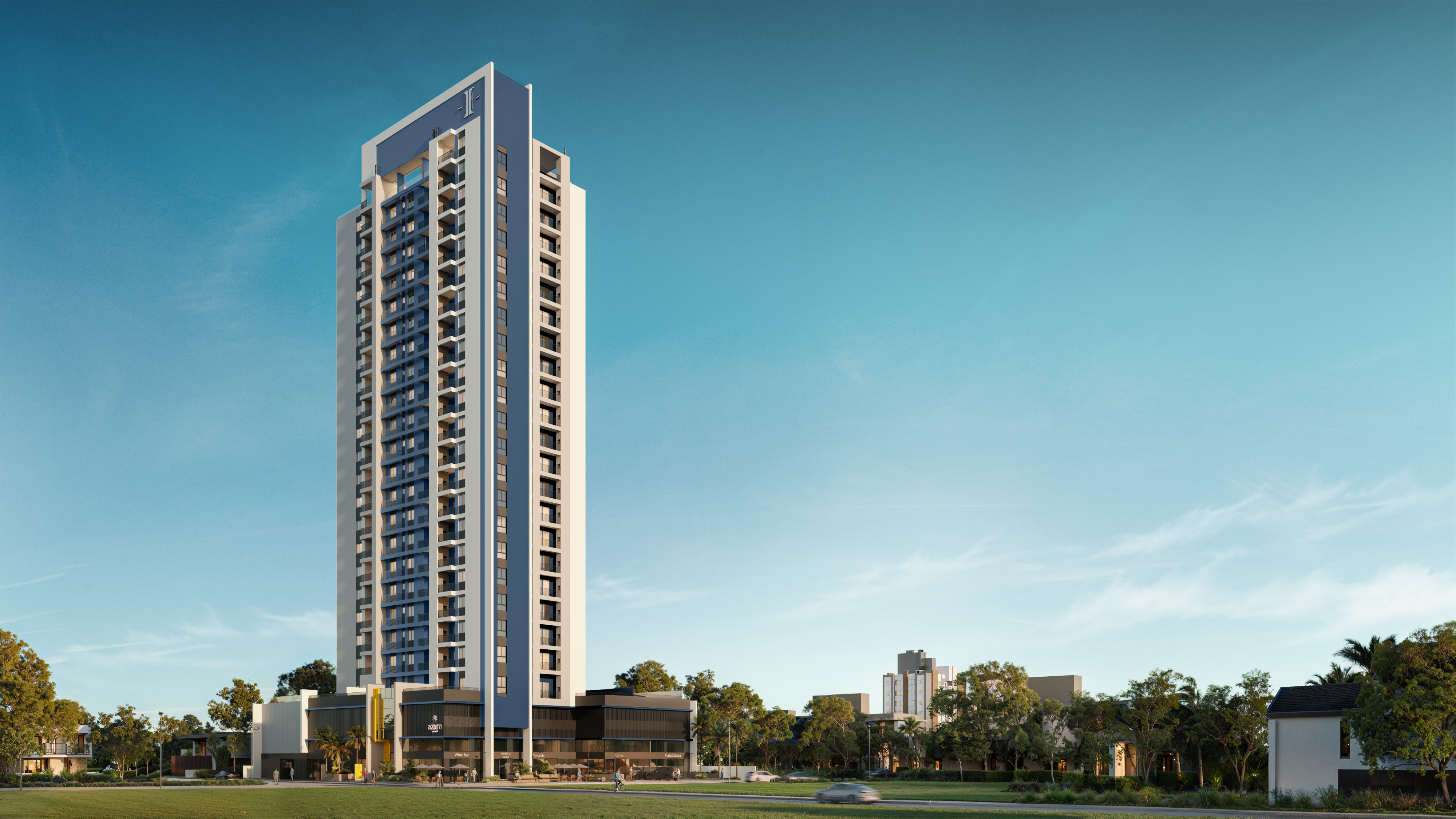 Render oficial do Azure Palm Club em Penha