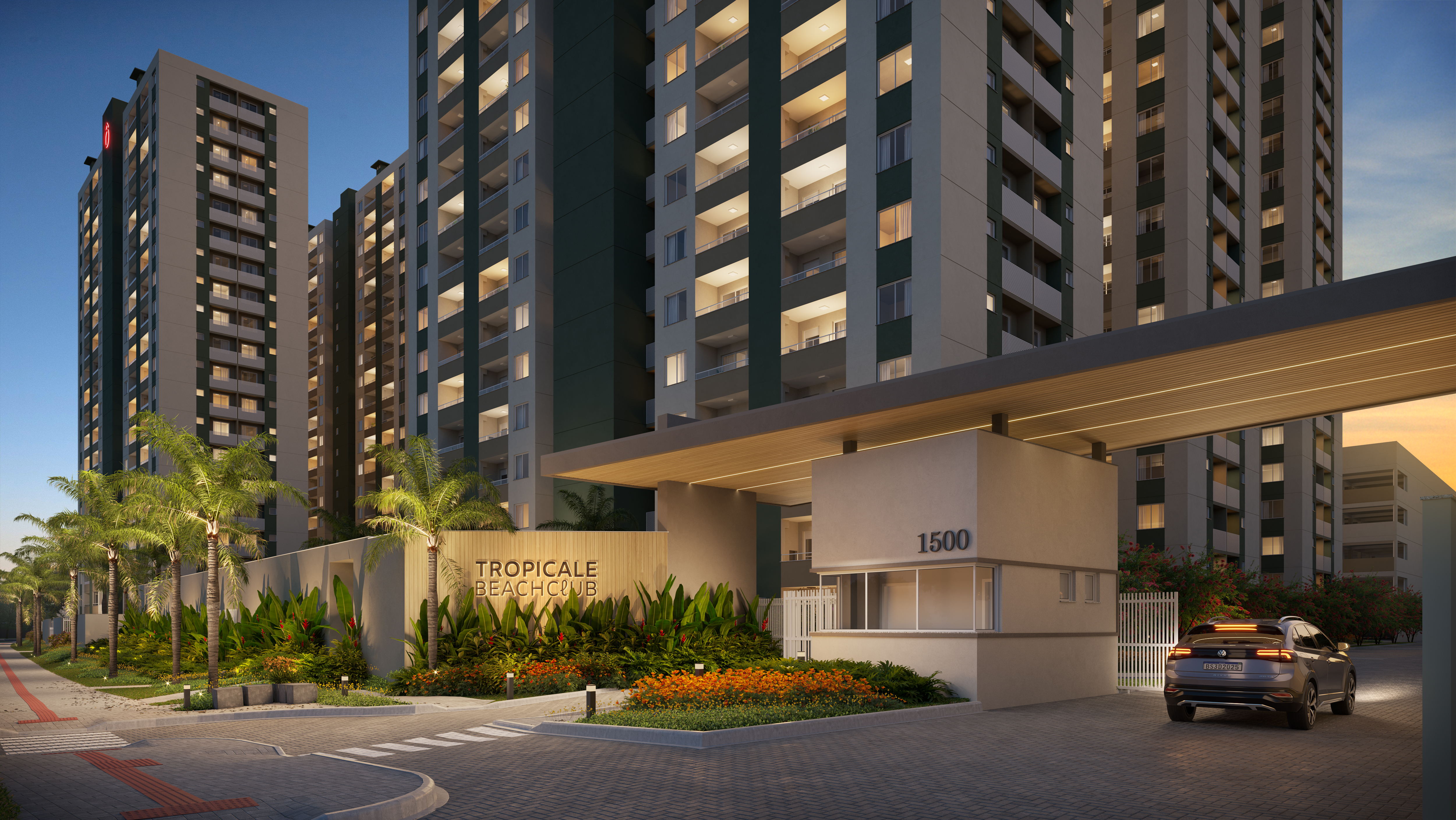 Render oficial do Tropicale Beach Club em Penha