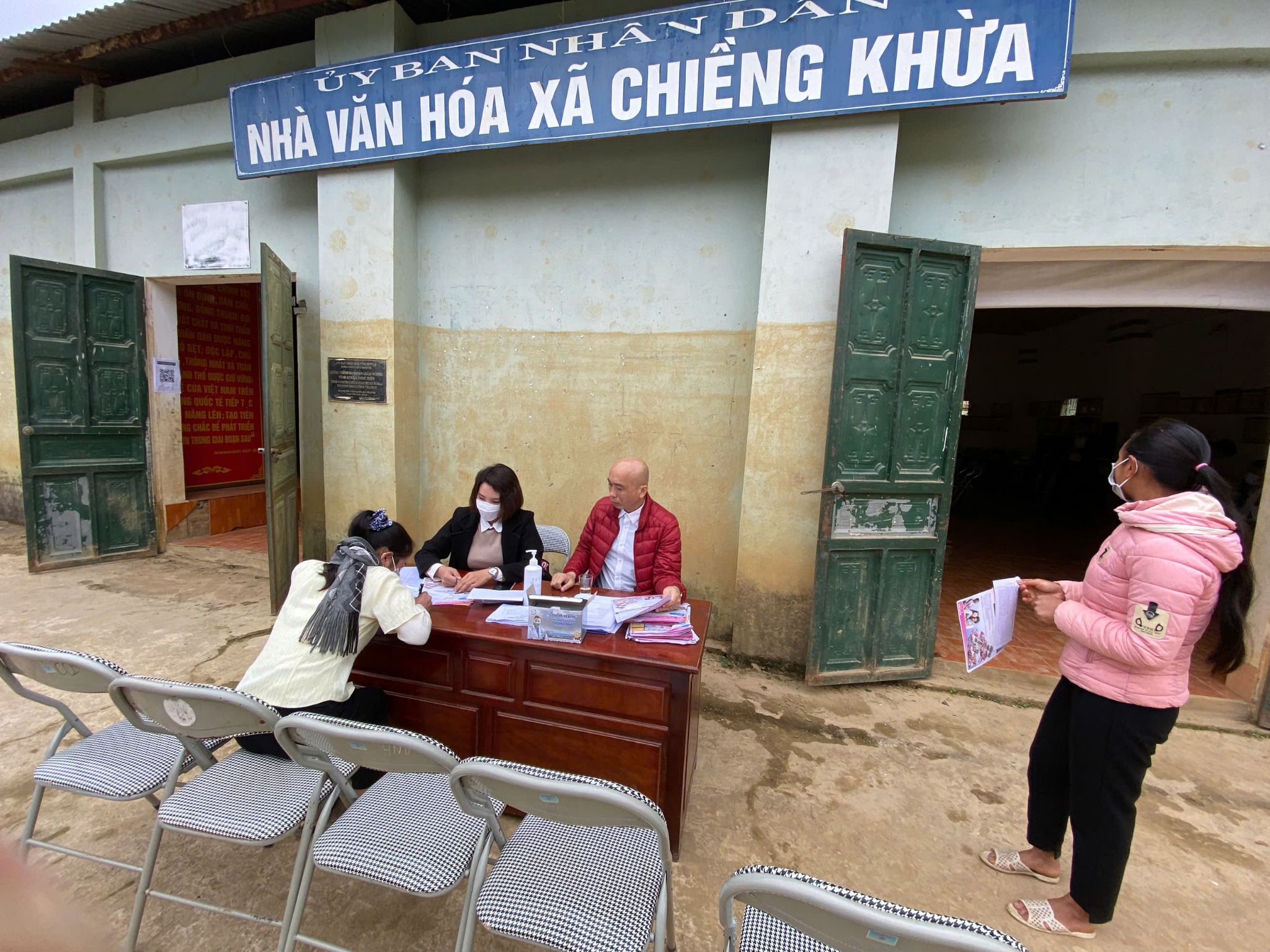 Ảnh tư liệu tư vấn tại Nhà văn hóa xã Chiềng Khừa, Sơn La.