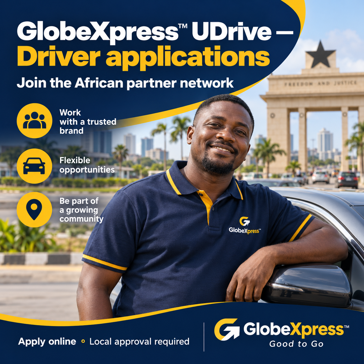 GlobeXpress U Drive — Ghana and Accra driver network introduction